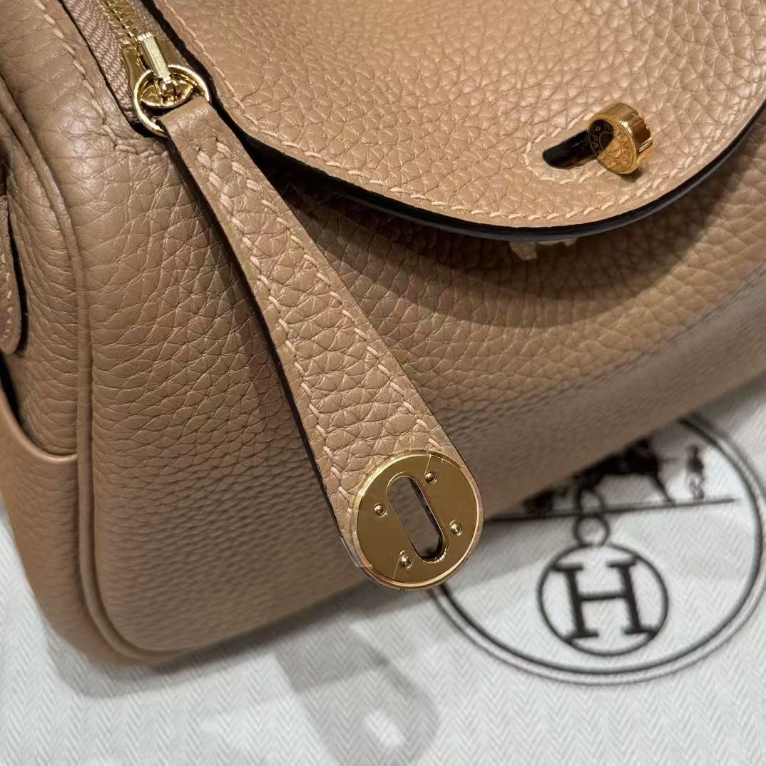 HM Mini Lindy 19cm Camel Leather