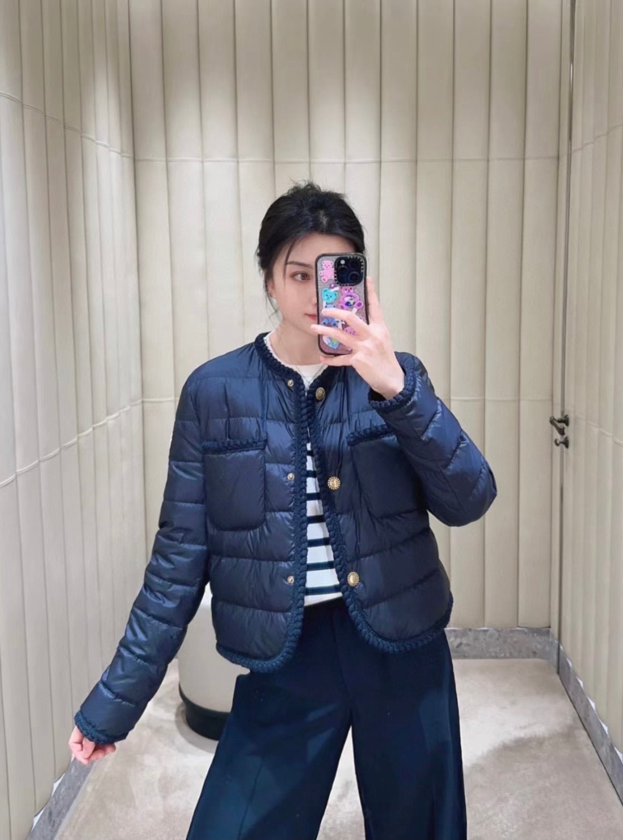 MC Women's Aristeo Short Down Jacket Navy Blue