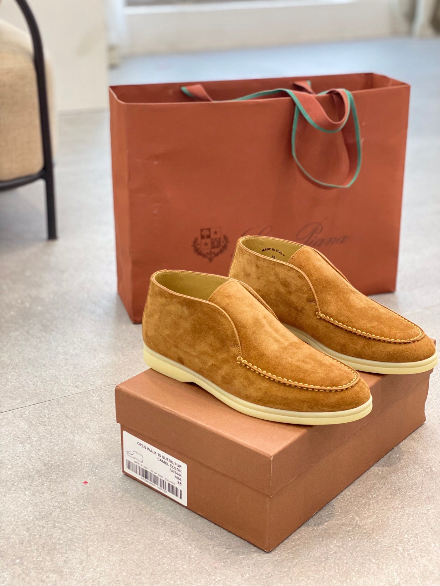 LP Men's Open Walk Ankle Boot Light Brown Suede