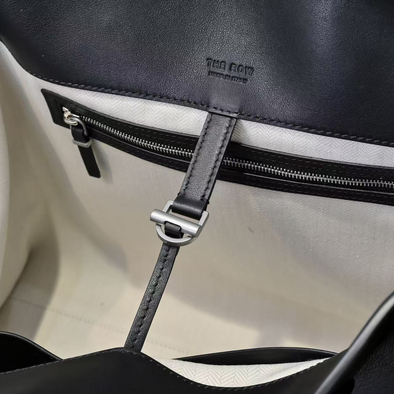 The Row 2025 Marlo 17 Bag 43cm Black Leather
