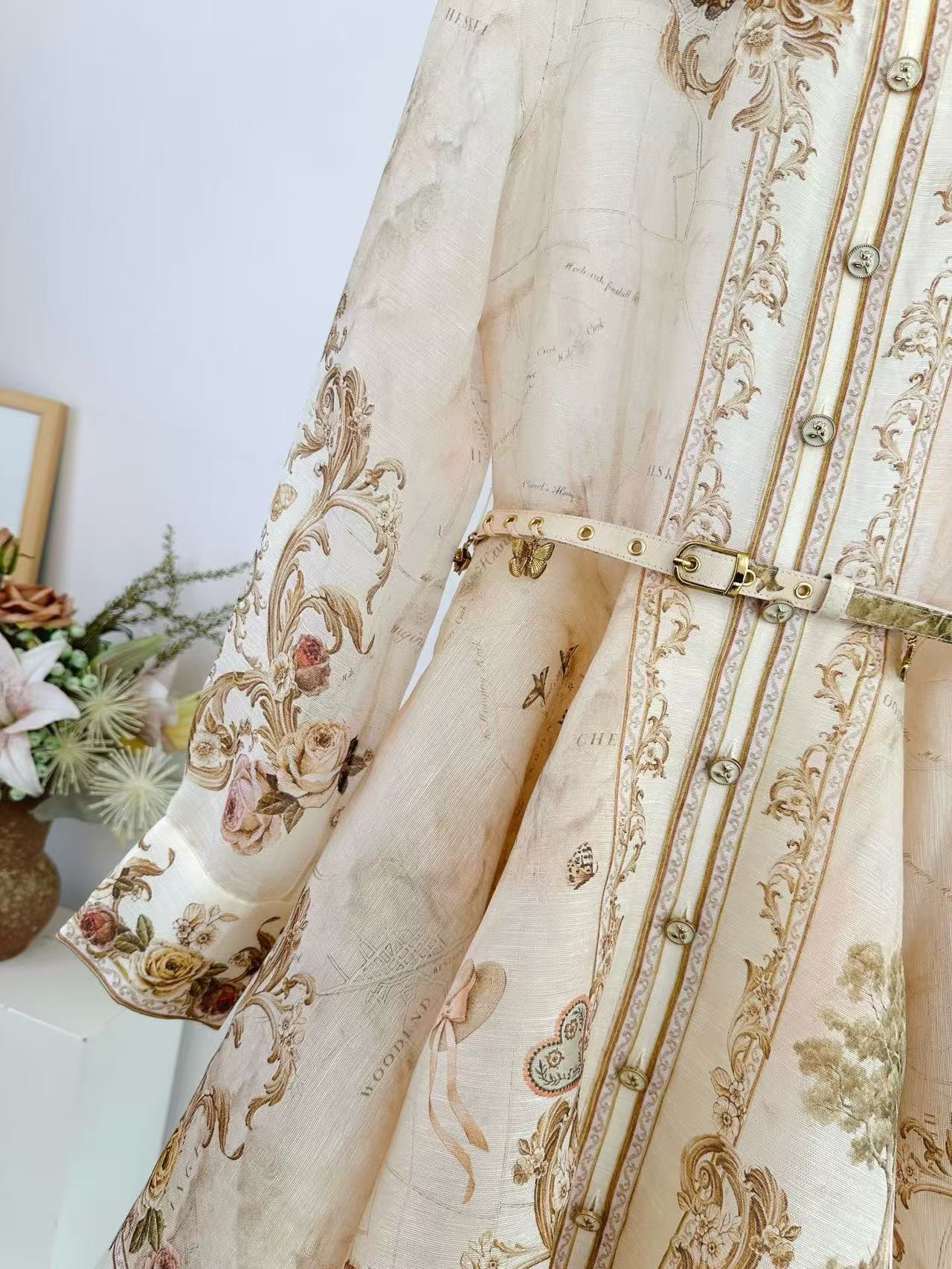 Zimmermann Memento Buttoned Mini Dress