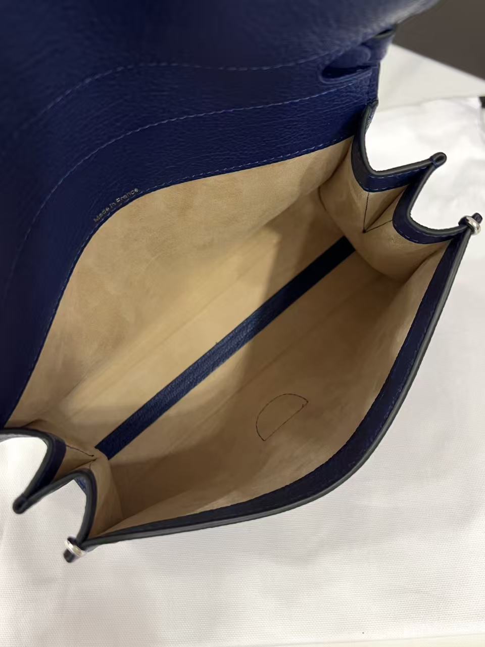 Delvaux Brillant Mini Bag 23cm Royal Blue in Cowhide