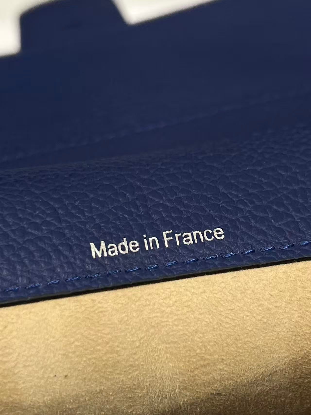 Delvaux Brillant Mini Bag 23cm Royal Blue in Cowhide