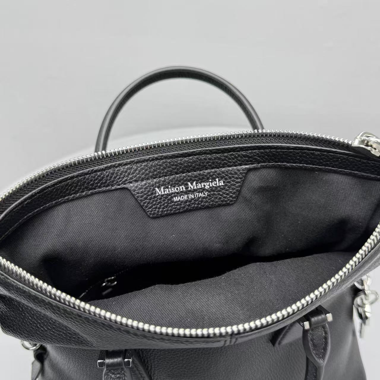 Maison Margiela 5ac Mini' Handbag Black Grain Cowhide