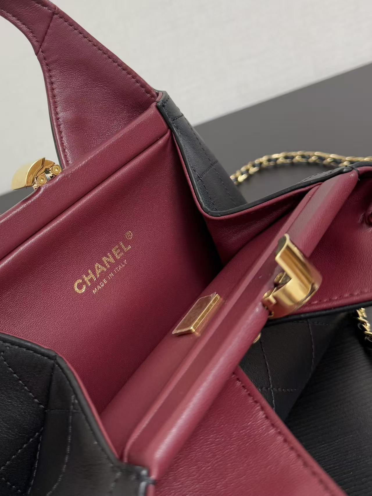 Chanel 2026 Shopping Bag Black Calfskin