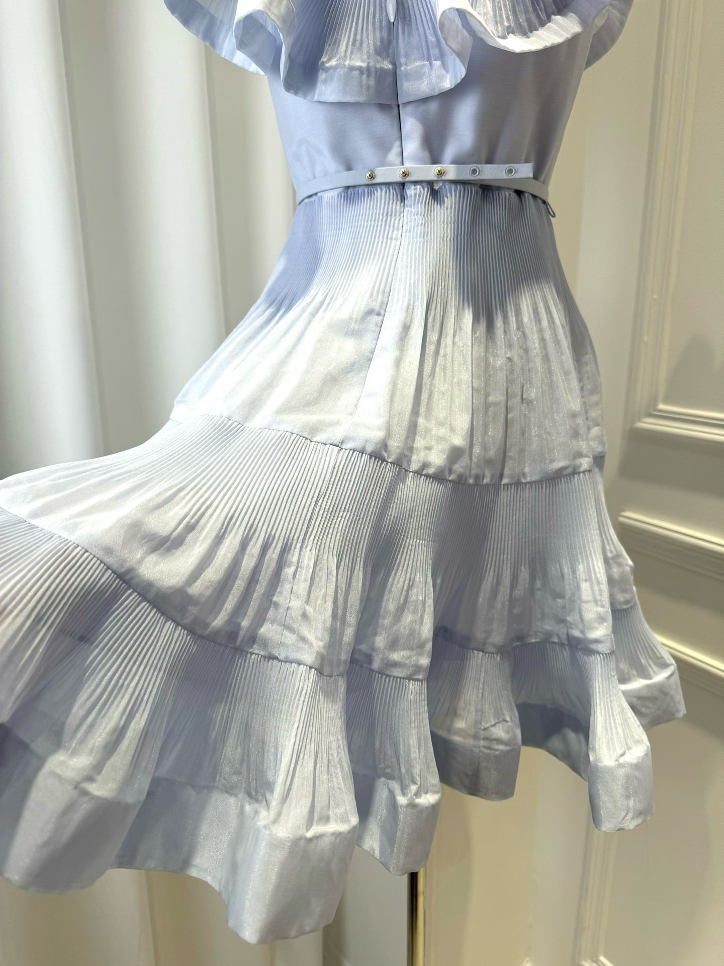Zimmermann Pleated Frill Mini Dress