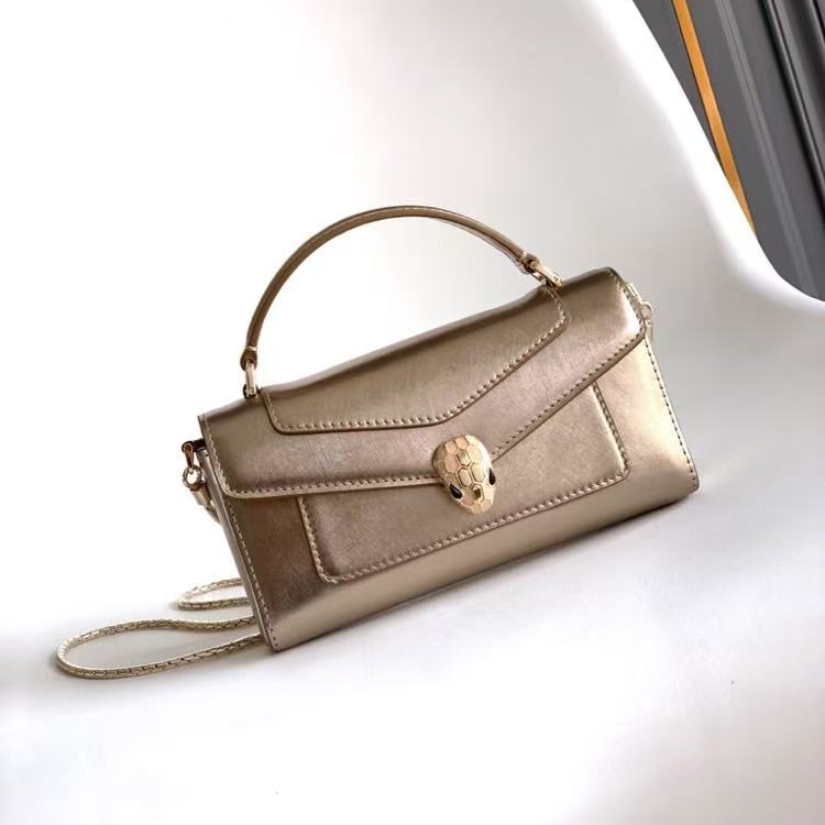 BVL Serpenti Forever Phone Case Gold Calfskin