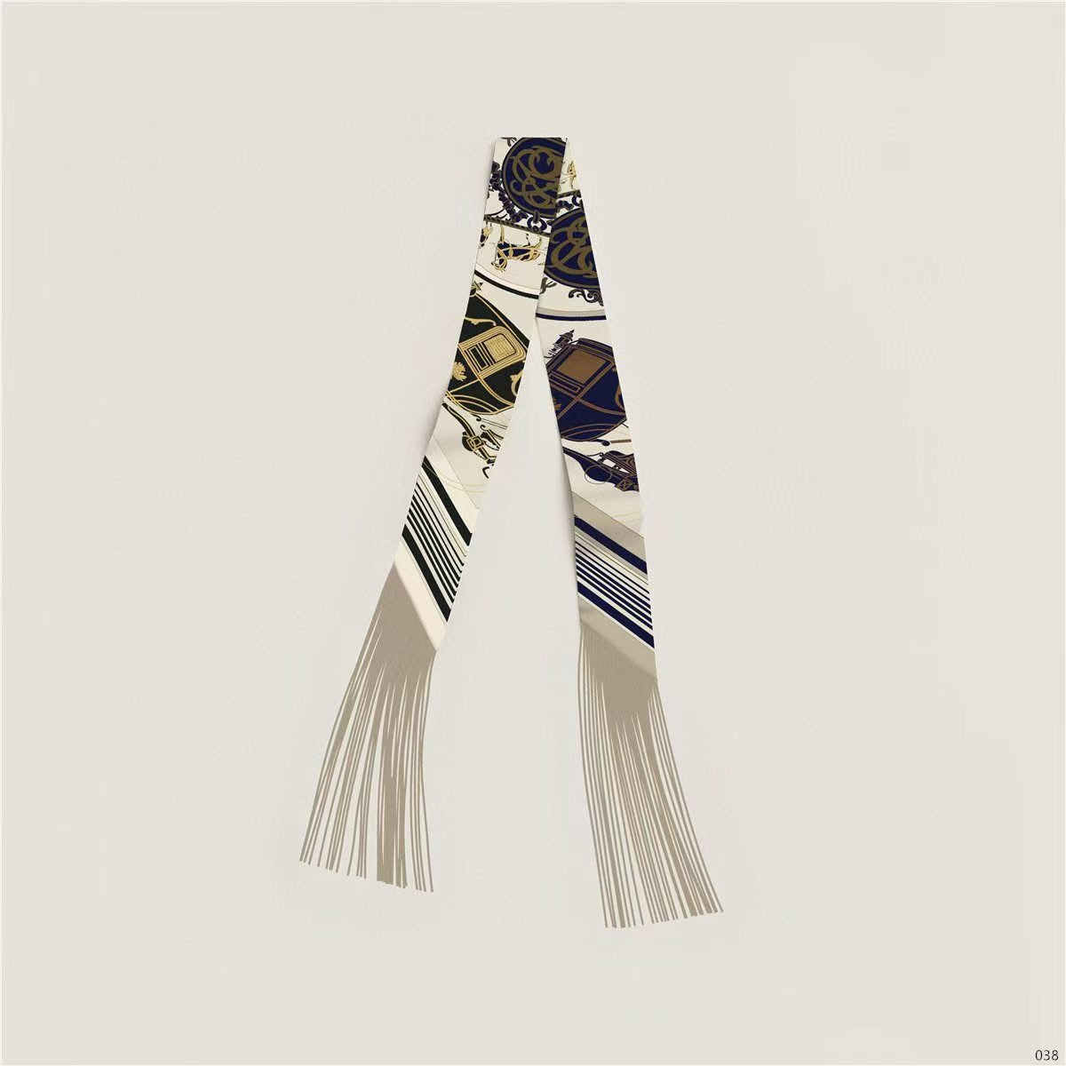 HM 26s Ex-Libris Twilly Scarf  5 x 86 cm