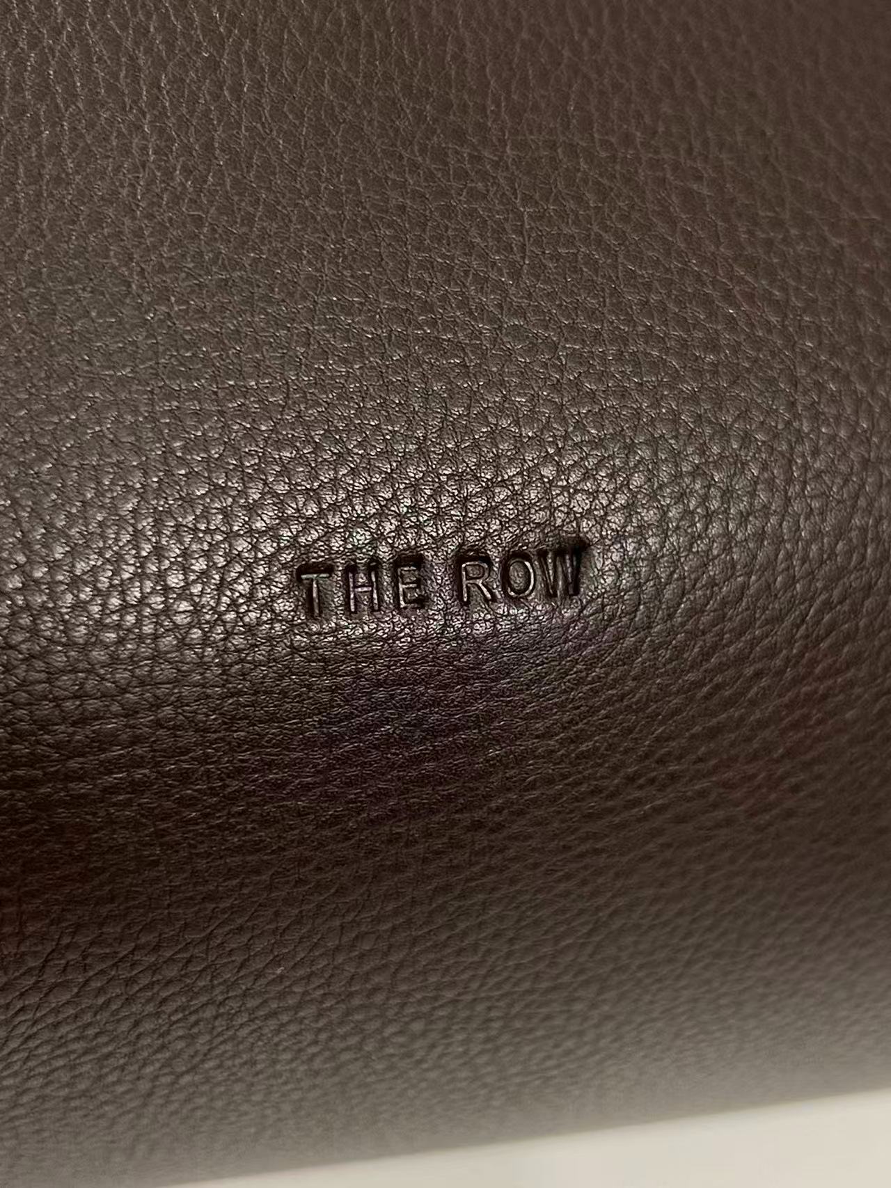 The Row Bowling Bag Dark Brown Faye Leather