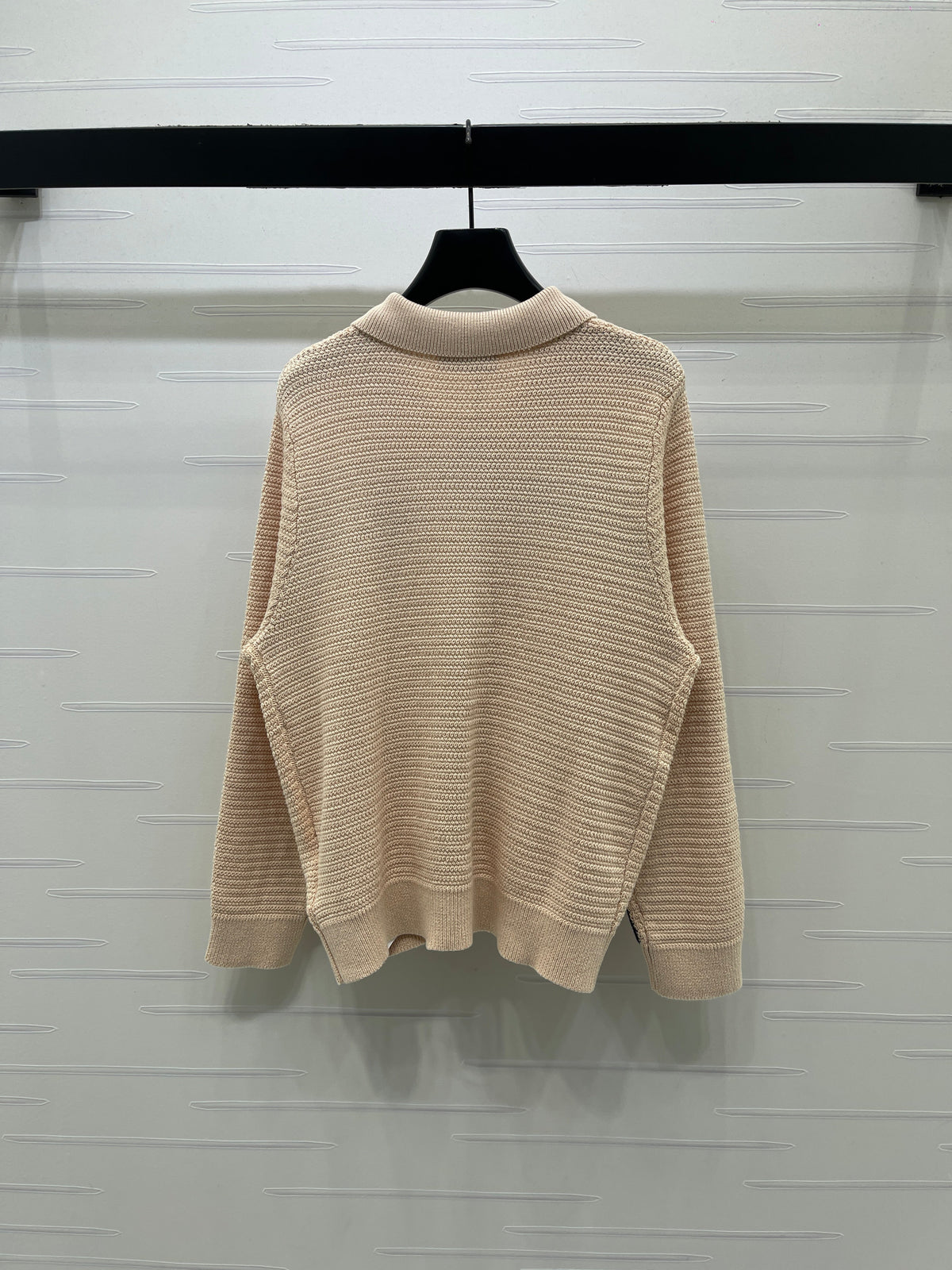 Miu Knit Zipper Cardigan Brown Wool Cashmere