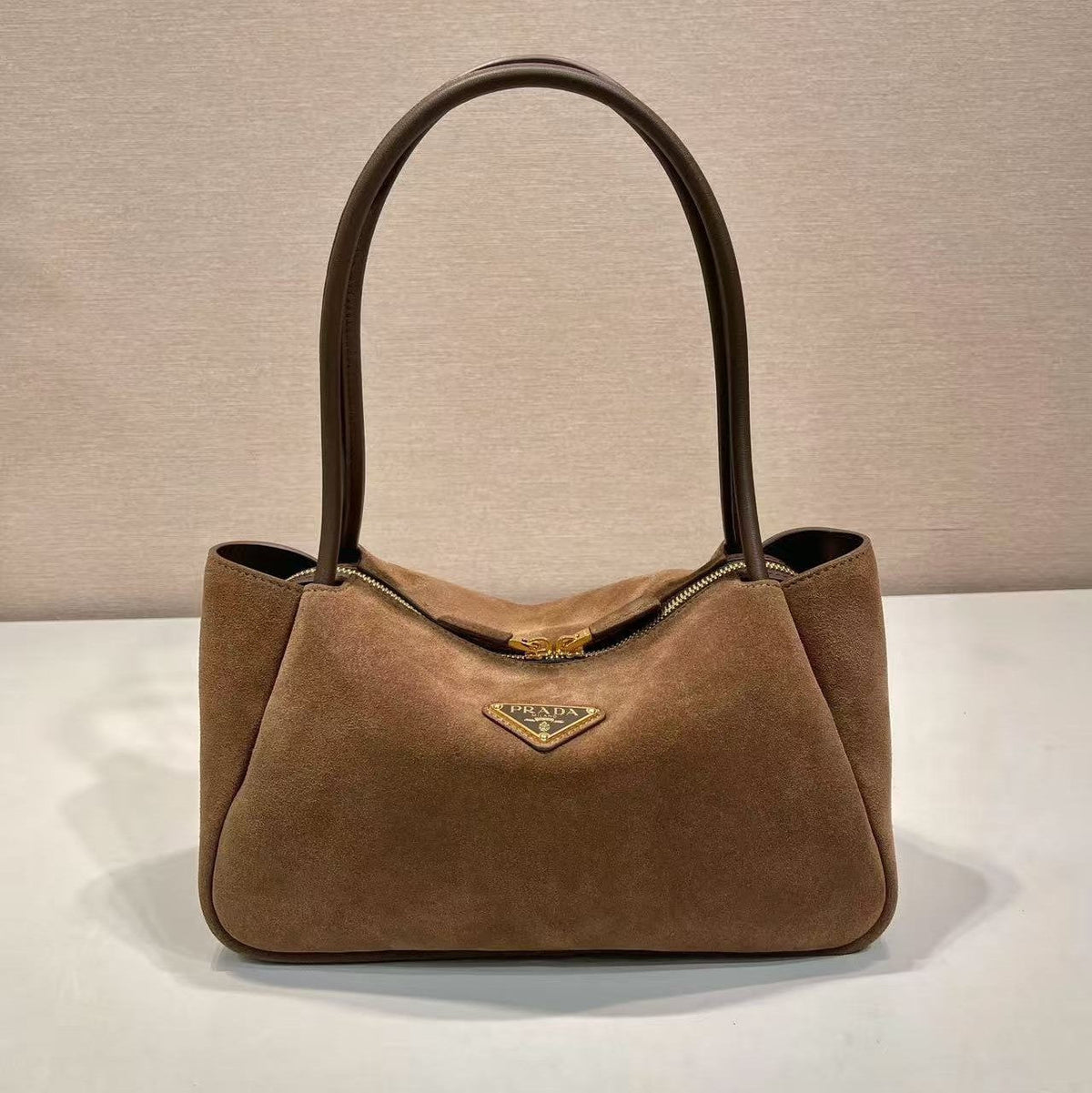 Prada 26s Medium Darling Brown Suede