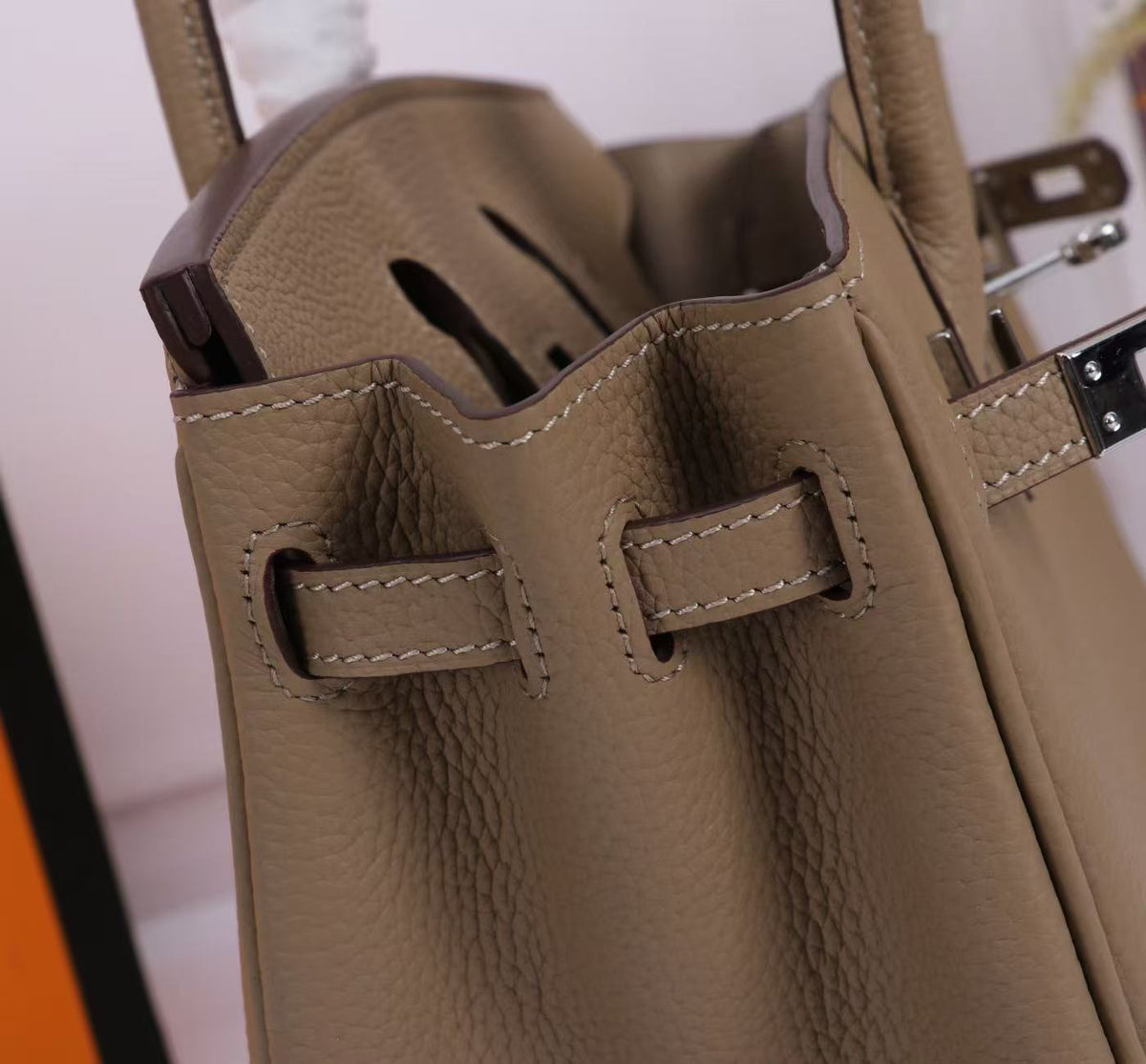 HM 26s Birkin Bag Gris Tourterelle Togo Silver Hardware