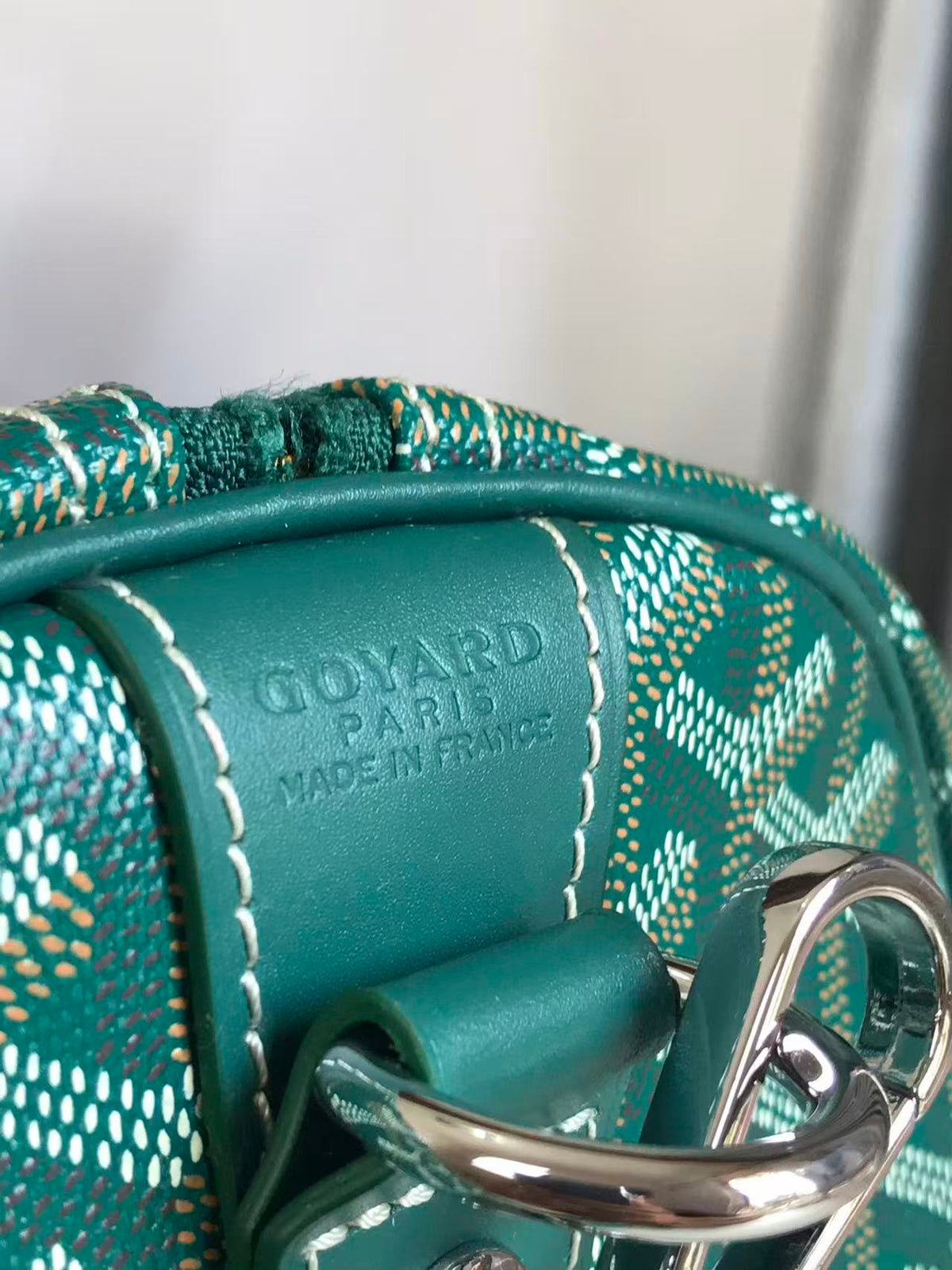 Goyard 26s Boeing Duffle Bag Green Canvas