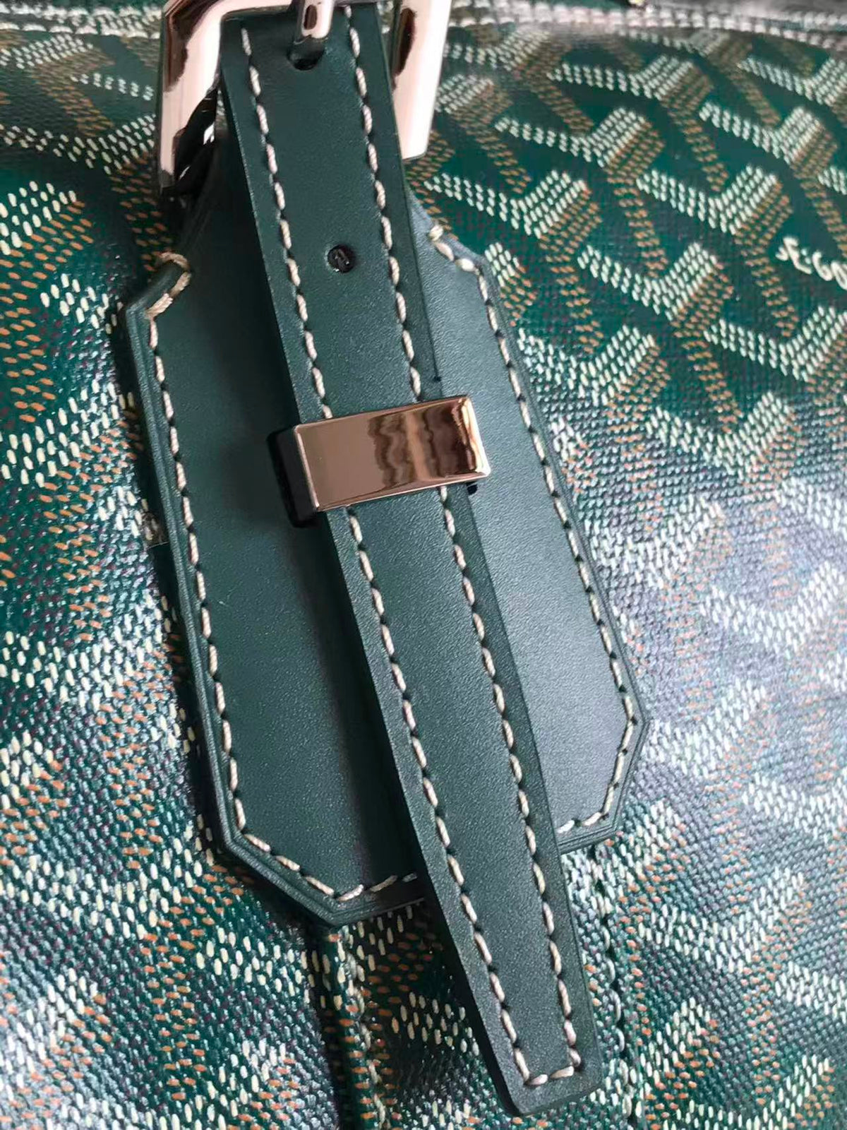 Goyard 26s Boeing Duffle Bag Green Canvas