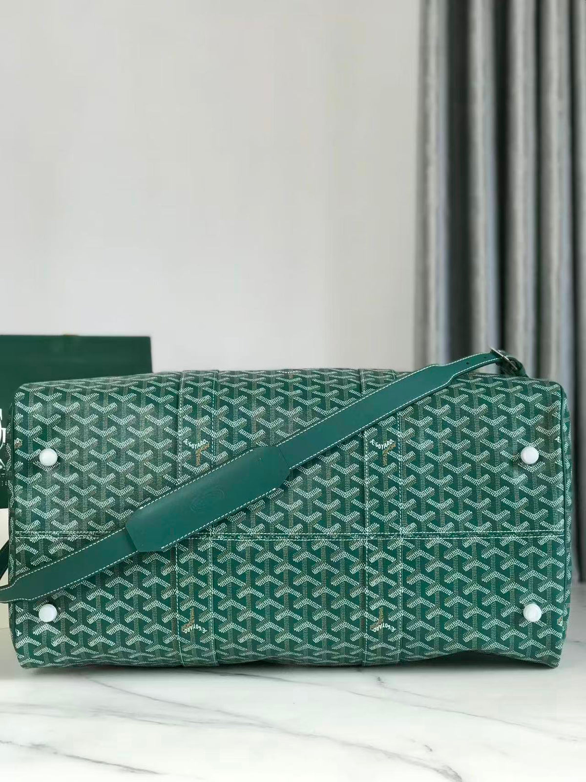 Goyard 26s Boeing Duffle Bag Green Canvas