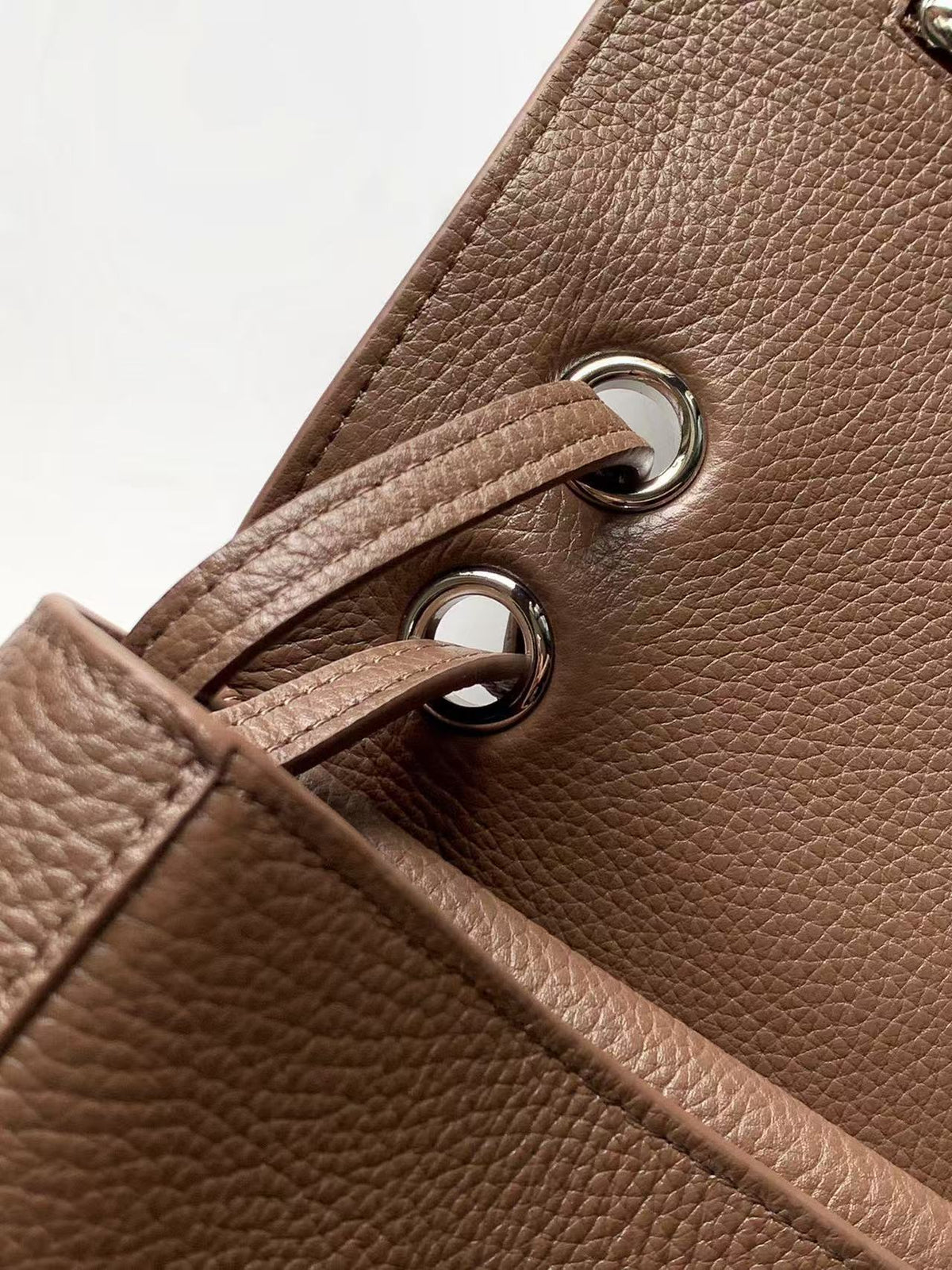 Chanel 2026 Maxi Flap Bag 38.5cm Taupe Calfskin Best Version