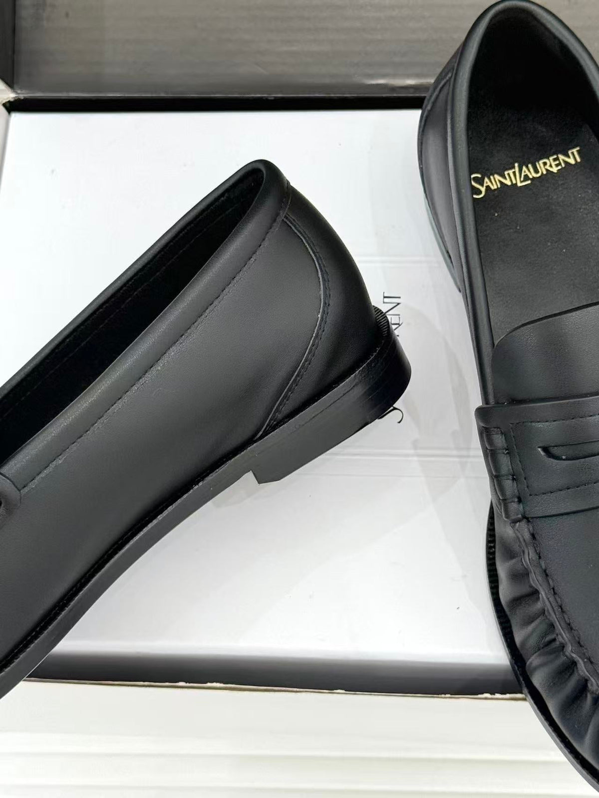 YSL 2026 Loafer Black Brown Leather