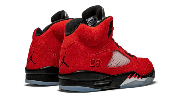 Nike Air Jordan 5 Retro Bull Red Black Suede