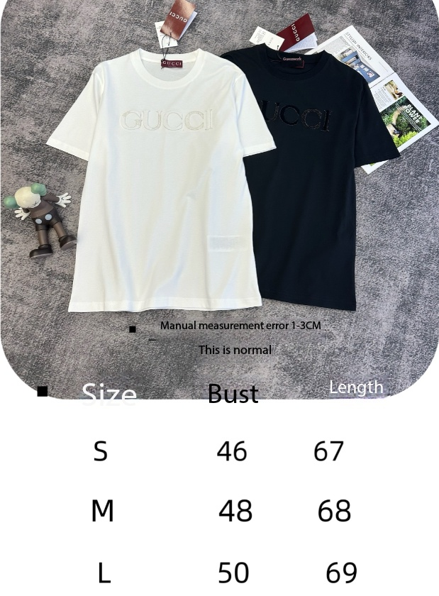 GG Short-Sleeve T-Shirt Embroidery Cotton 350855