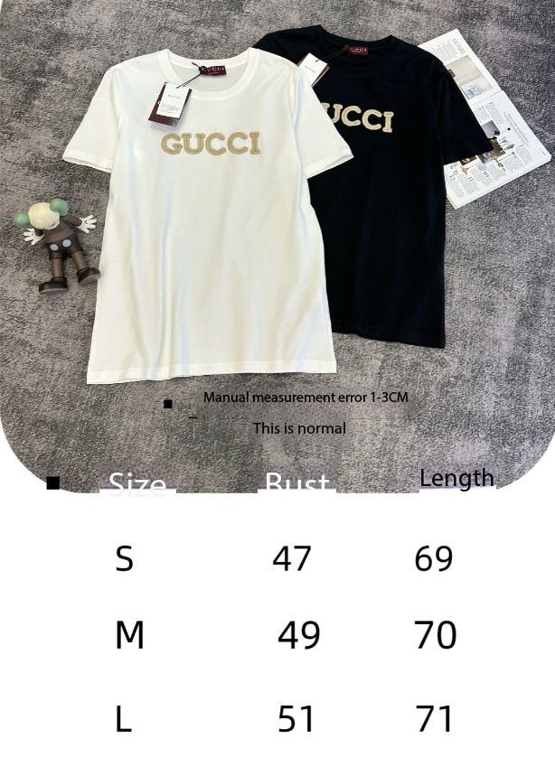 GG SS26 Short-Sleeve T-Shirt Logo Cotton 350700
