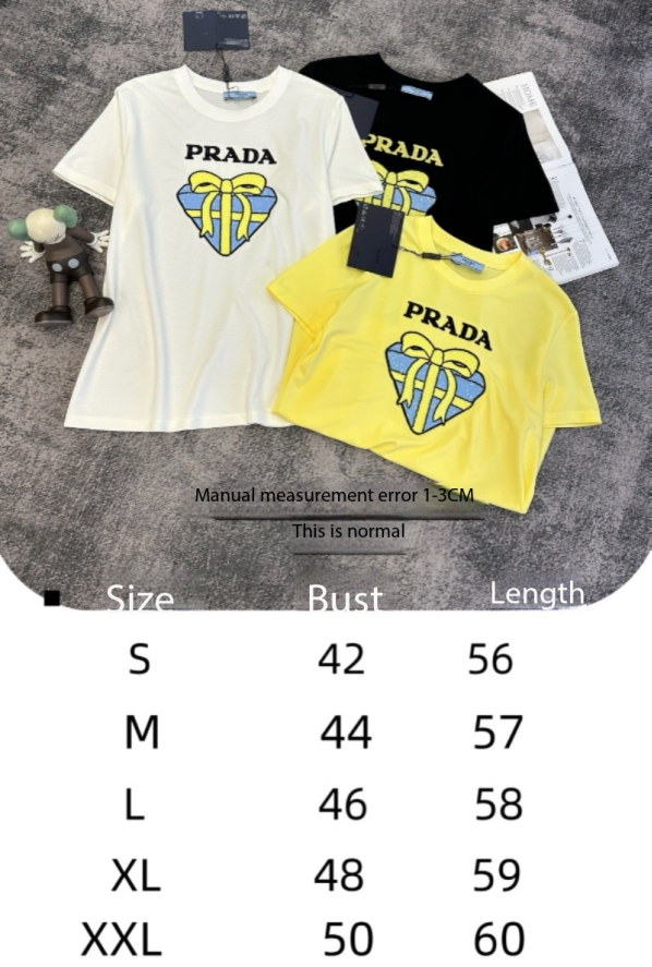 CD SS26 Heart Ribbon Logo T-shirt Cotton 350605
