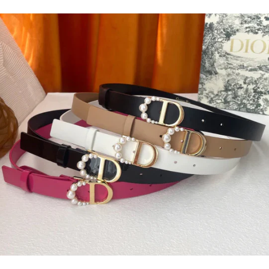Dior Pearl Buckle Belt 185009