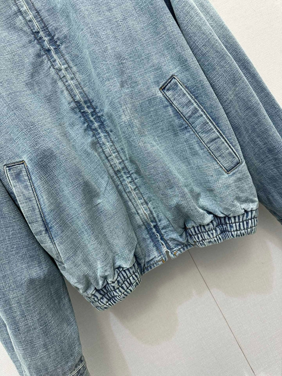 Miu Miu Chambray Blouson Jacket Denim