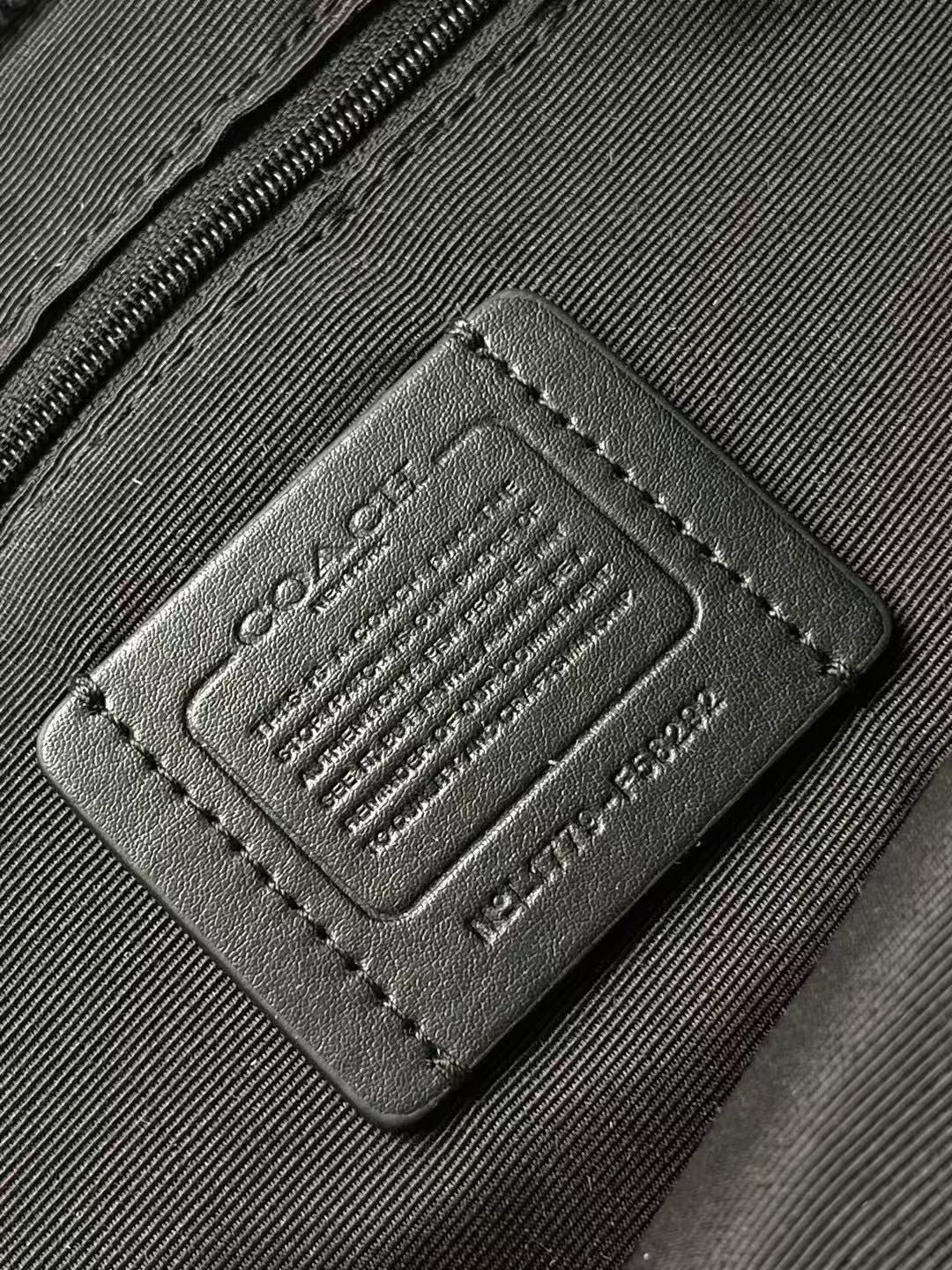 Coach Coach Signature City Tote Bag Black Coated Canvas