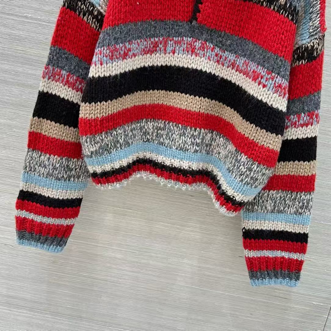 Celine Polo Sweater In Mouline Alpaca And Wool
