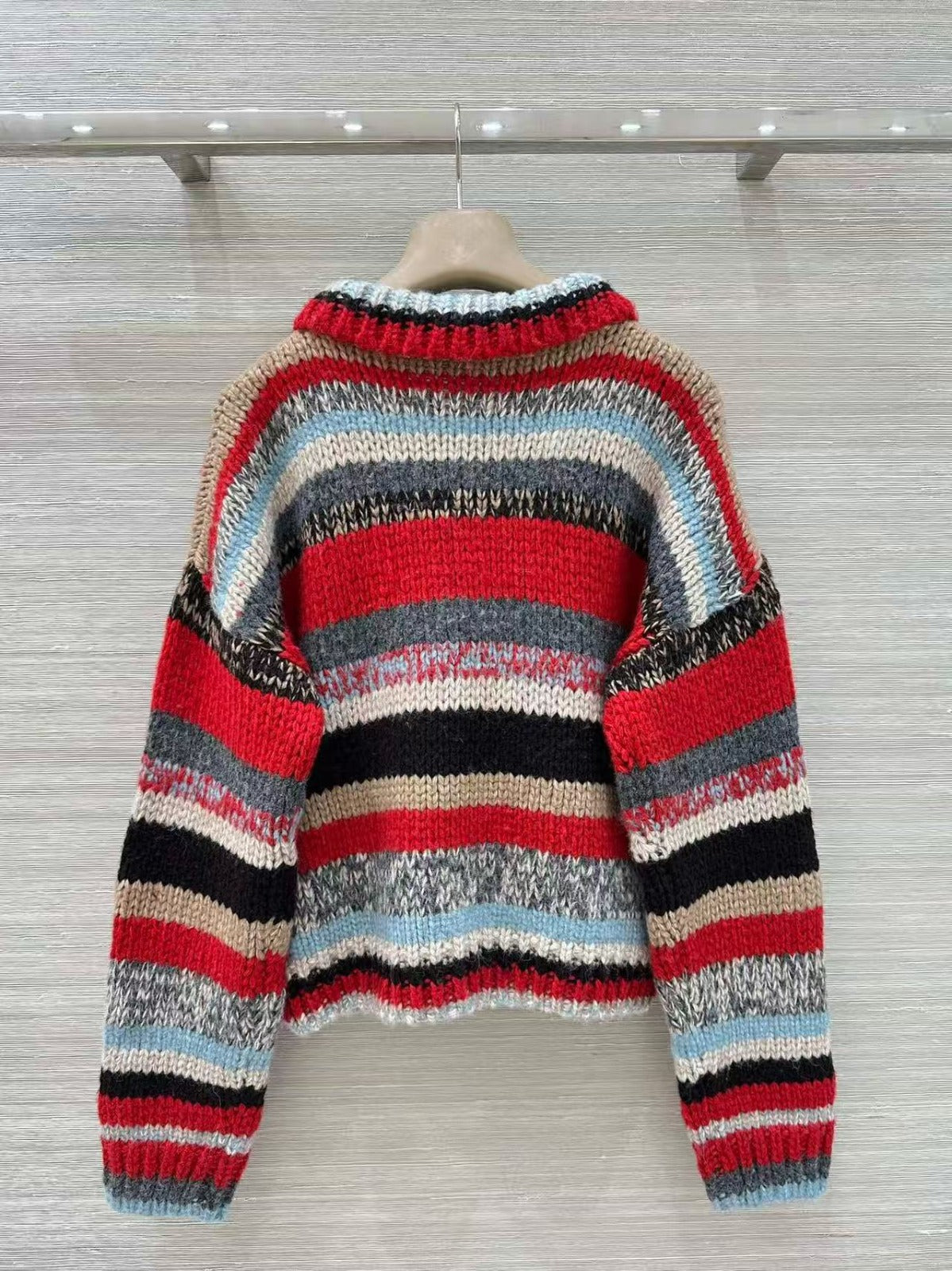 Celine Polo Sweater In Mouline Alpaca And Wool