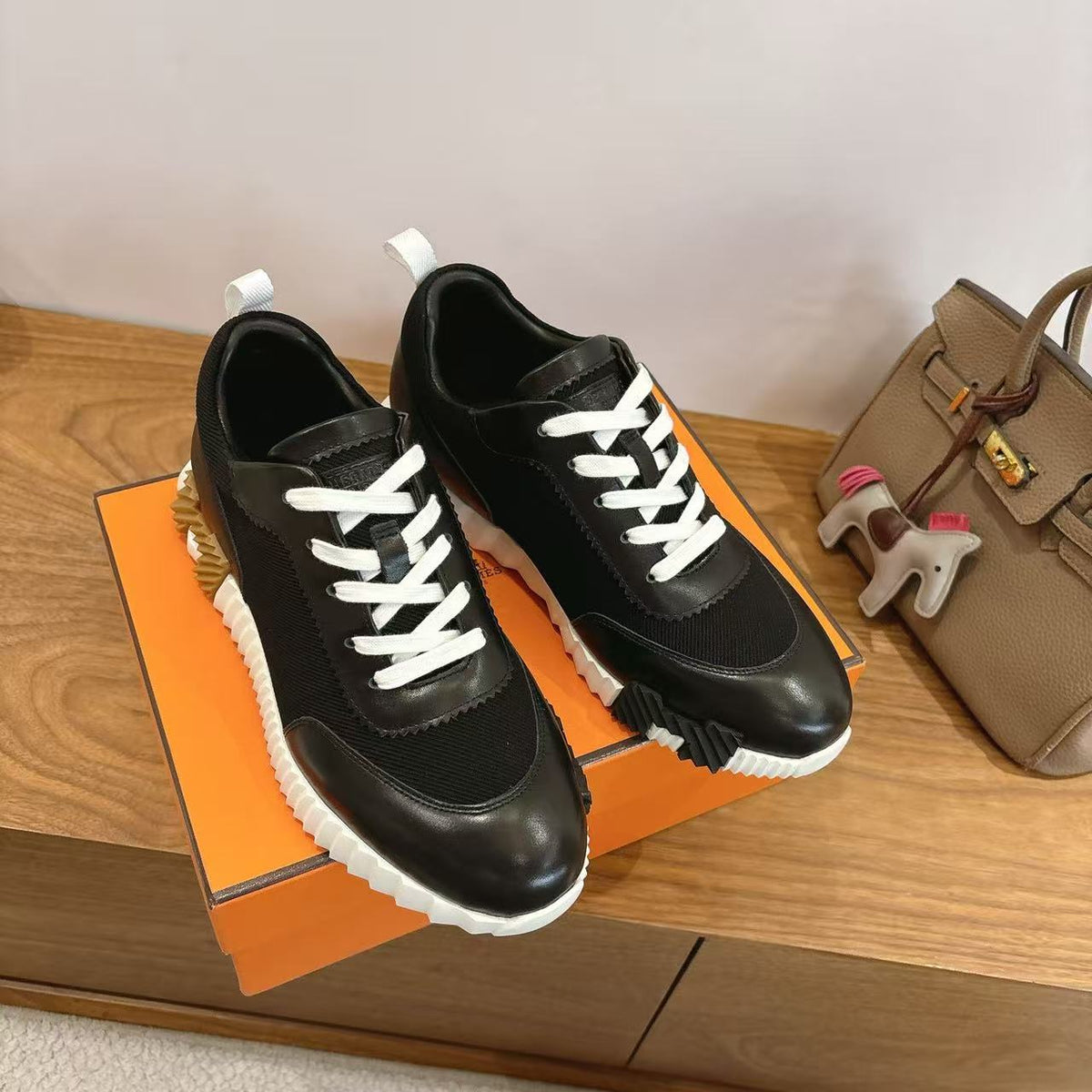 Hermès Bouncing Sneaker Noir Black Leather