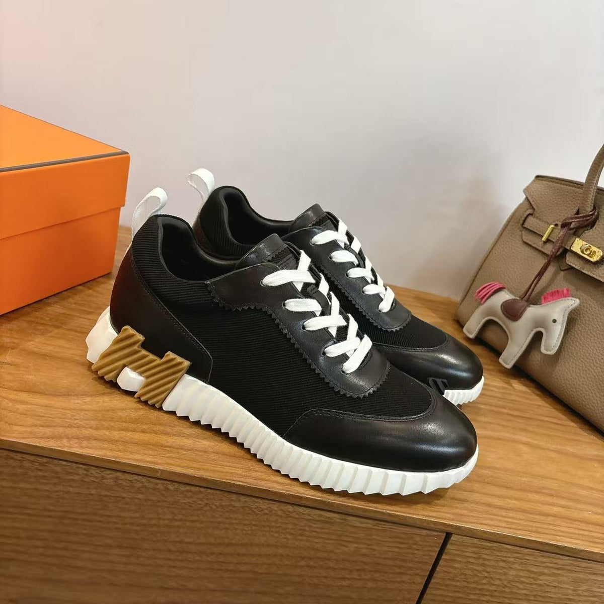 Hermès Bouncing Sneaker Noir Black Leather