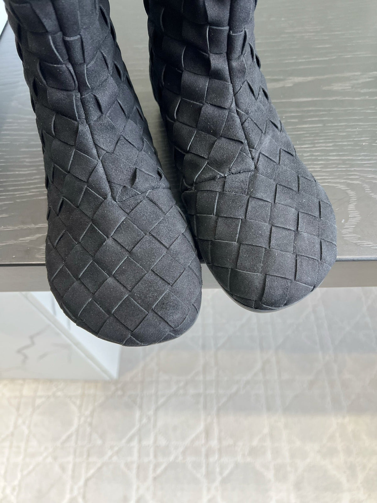 BV 26S Atomic Boots Intrecciato Black Sude 136463