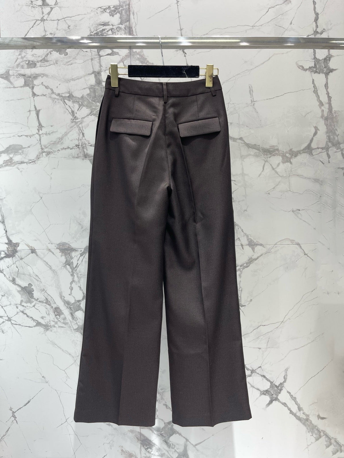 Chanel 26S Tweed Straight-Leg Pants 1695
