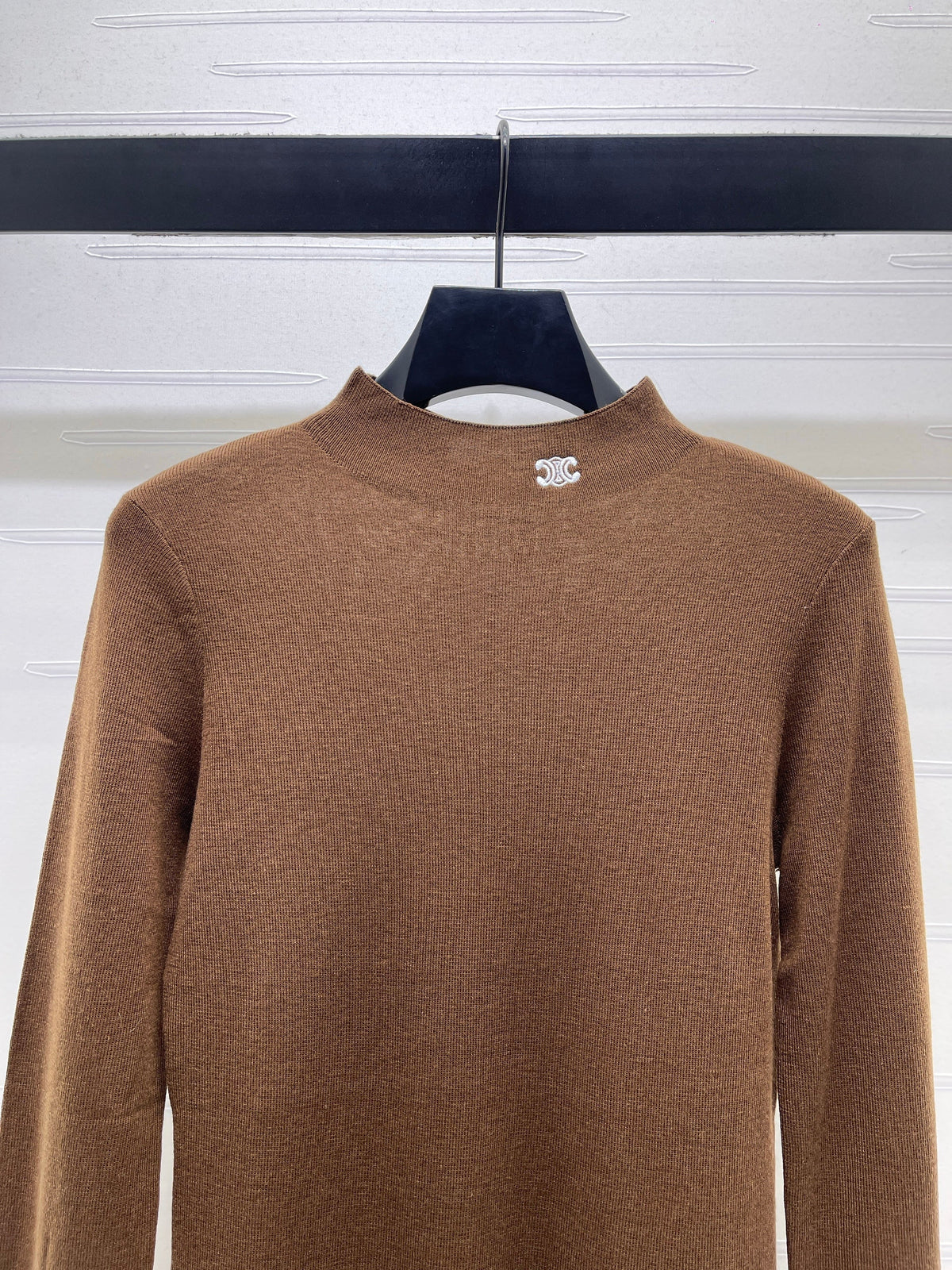 CE 26S Mock-Neck Sweater Triomphe Logo Wool 430335