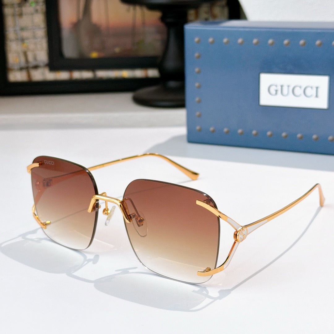 GG Geometric Frame Sunglasses