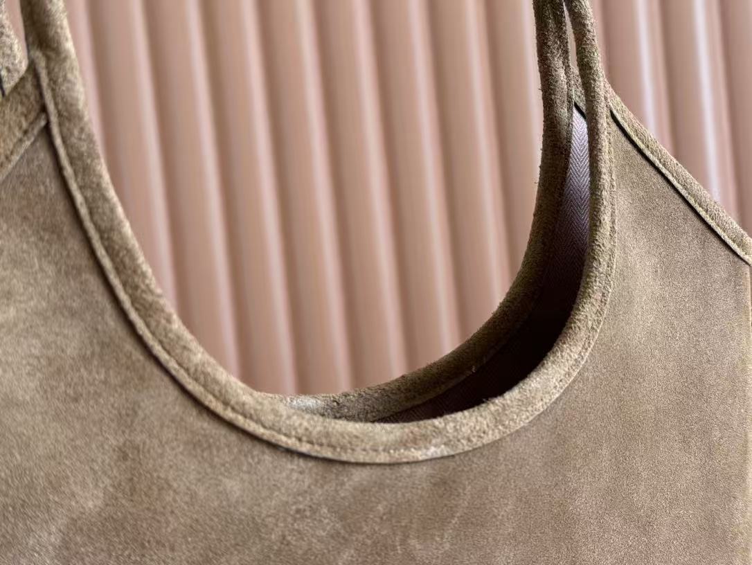 Miu IVY Hobo Bag Brown Suede