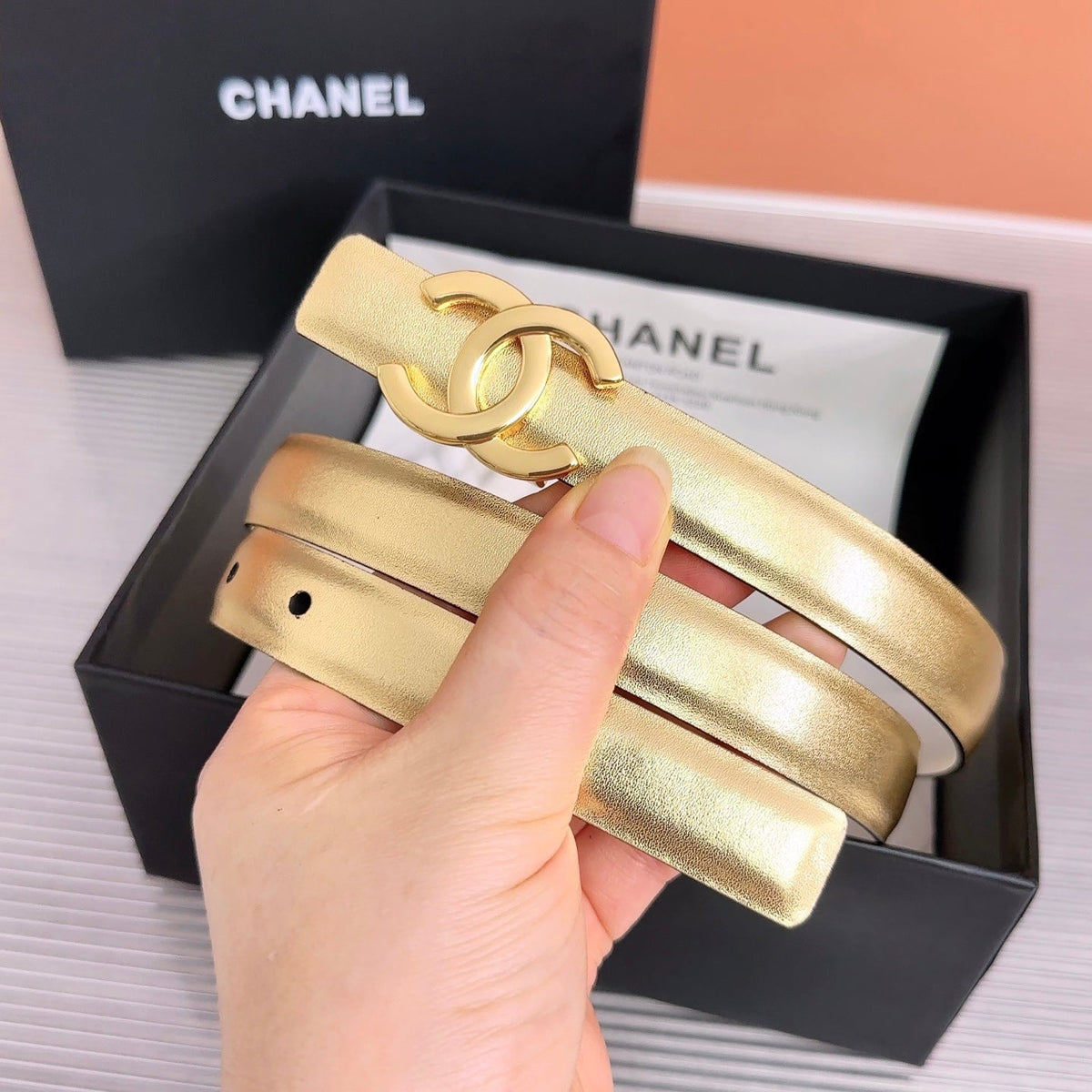 CC 26W Belt 2cm Double-Sided Cowhide 218281