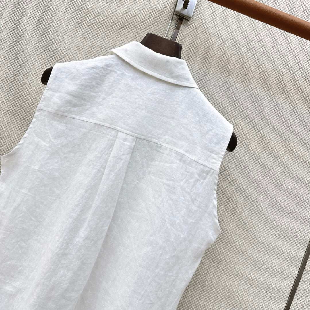 Hermes 26s Sleeveless Top & Skirt Set 774