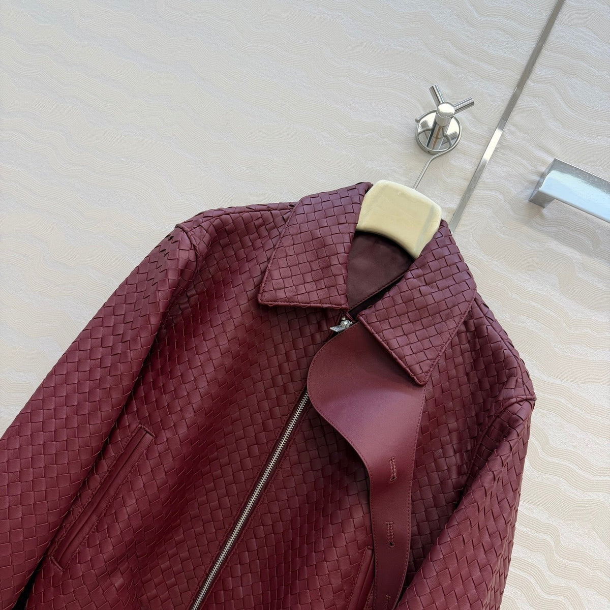Bottega Veneta 2026 Intrecciato Jacket Leather 399858