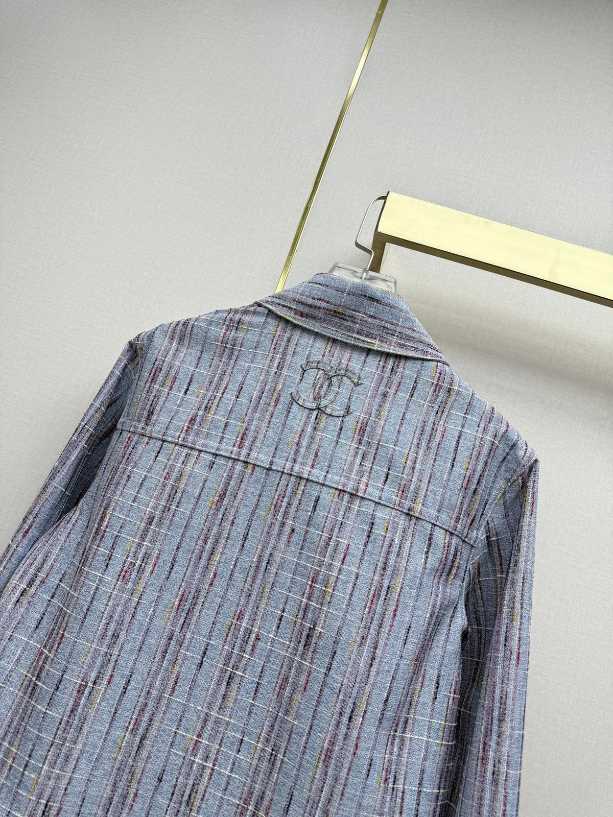 CC 26SS Colorblock Tweed Double Buttons Cotton 437626