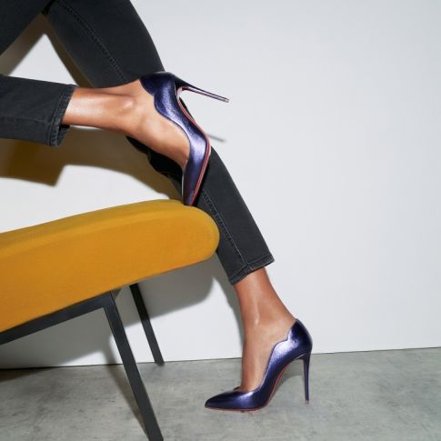 CL Hot Chick 100 Mm Pumps Nappa Leather Jacaranda
