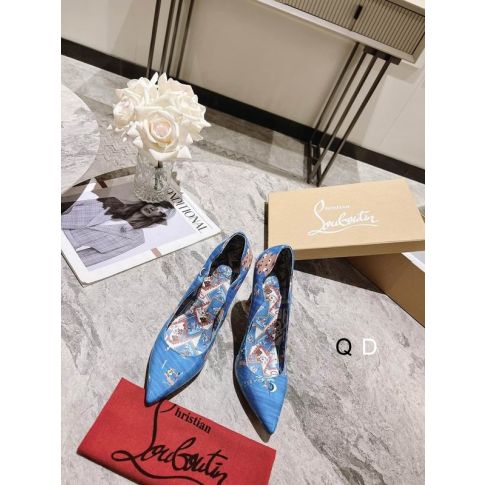 CL Hot Chick Pumps 100mm Loubi Odyssey Patent Leather Multicolor