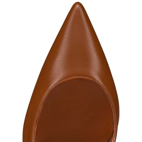 CL Hot Chick Sling Pumps 100mm Nappa Leather Nude 5
