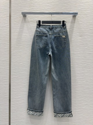 Fendi 25 Denim Set Light blue Cotton