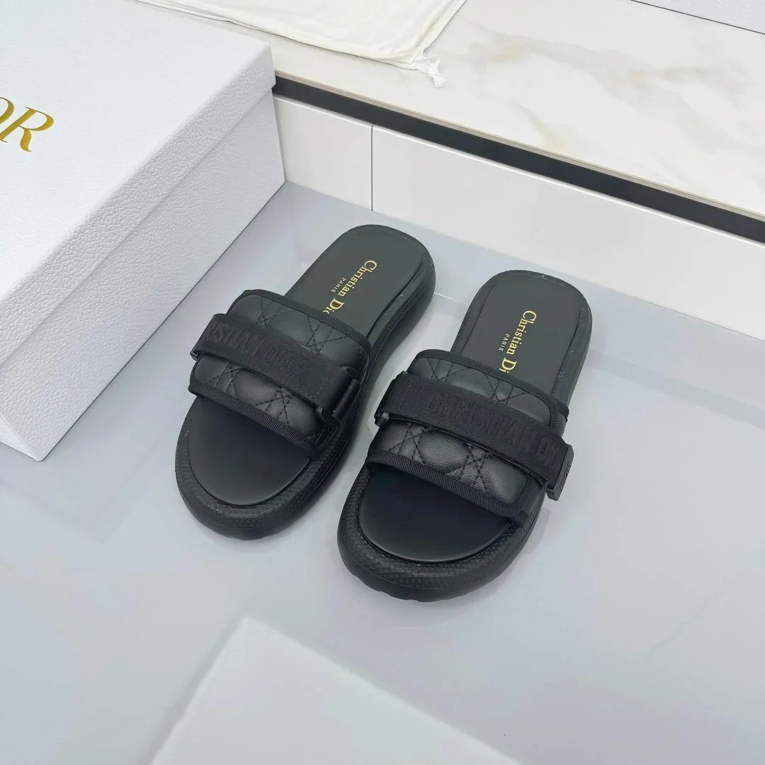 Dior 2026 Oblique Dway Slipper Canvas Leather 927516
