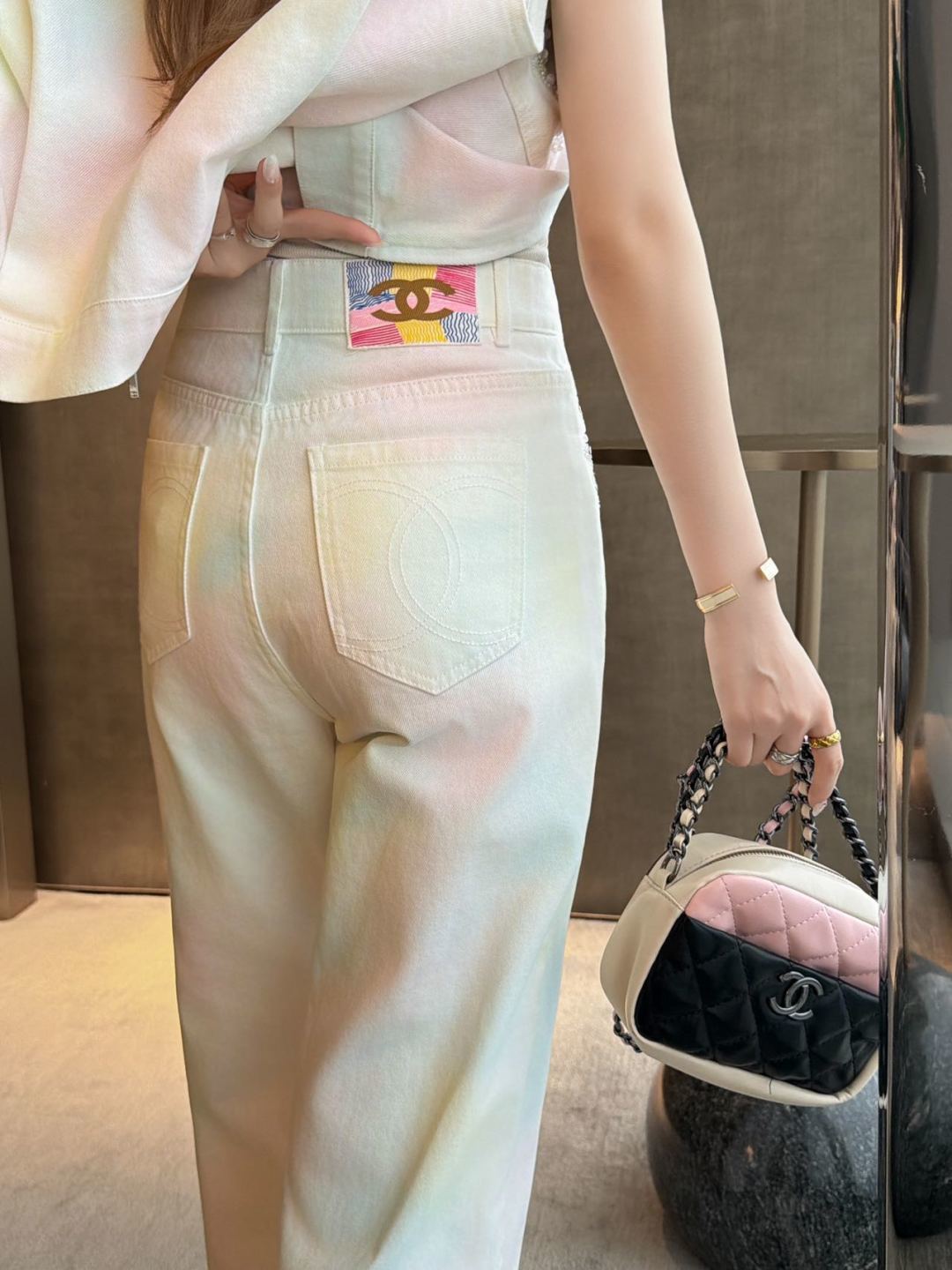 CC 26s Long Pant Rainbow Gradient Washed Denim