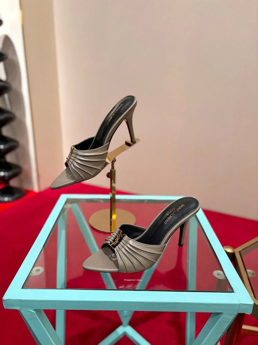 YSL 2026  Sandal 10cm Smooth Calfskin 925205