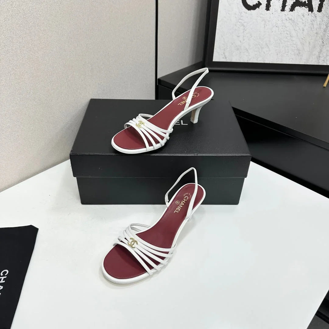 Chanel 2026 Strappy Sandal 6cm Calfskin 894918
