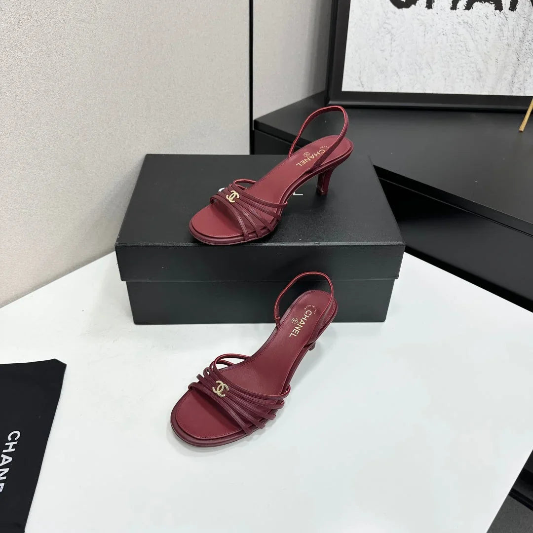Chanel 2026 Strappy Sandal 6cm Calfskin 894918
